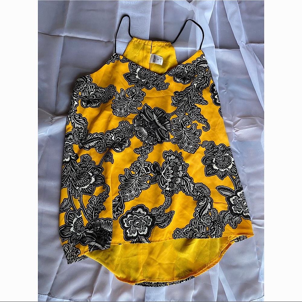 Express - Yellow/Black Office Tank Top